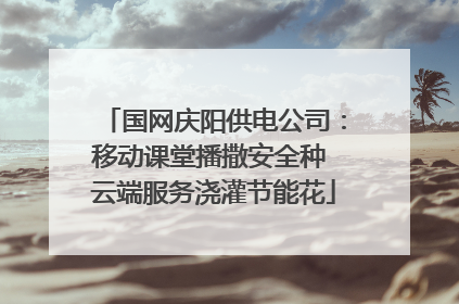 国网庆阳供电公司：移动课堂播撒安全种 云端服务浇灌节能花