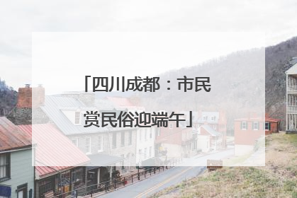 四川成都：市民赏民俗迎端午