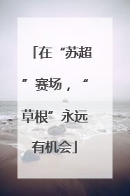 在“苏超”赛场，“草根”永远有机会