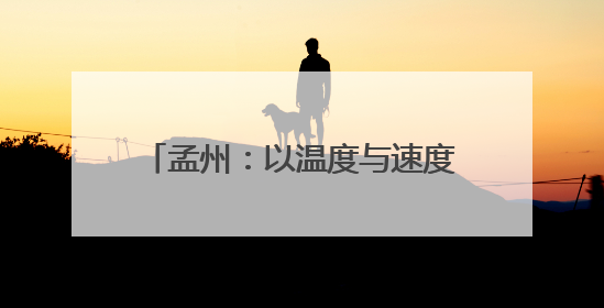 孟州：以温度与速度书写高质量发展答卷