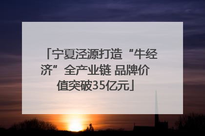 宁夏泾源打造“牛经济”全产业链 品牌价值突破35亿元