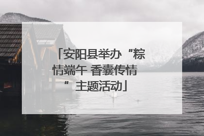 安阳县举办“粽情端午 香囊传情”主题活动