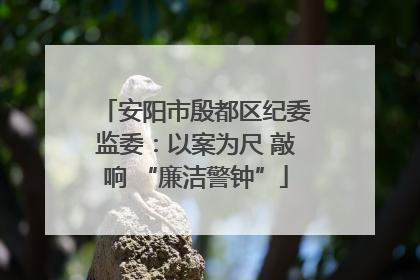 安阳市殷都区纪委监委：以案为尺 敲响 “廉洁警钟”