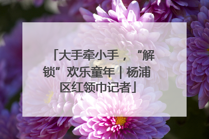 大手牵小手，“解锁”欢乐童年｜杨浦区红领巾记者
