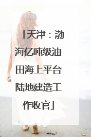 天津：渤海亿吨级油田海上平台陆地建造工作收官