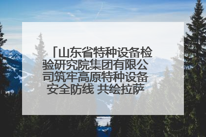 山东省特种设备检验研究院集团有限公司筑牢高原特种设备安全防线 共绘拉萨美好生活画卷