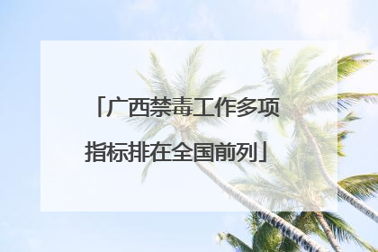 广西禁毒工作多项指标排在全国前列