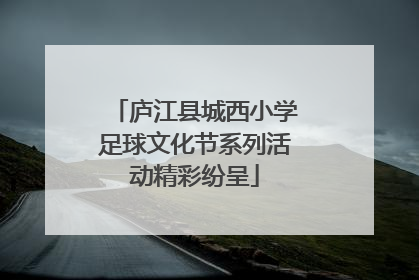 庐江县城西小学足球文化节系列活动精彩纷呈