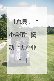 息县：“小金蛋”撬动“大产业”