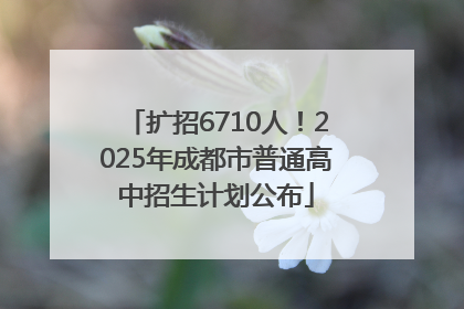 扩招6710人！2025年成都市普通高中招生计划公布