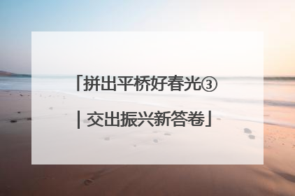 拼出平桥好春光③｜交出振兴新答卷