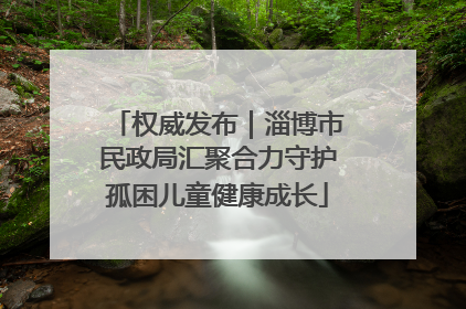 权威发布｜淄博市民政局汇聚合力守护孤困儿童健康成长