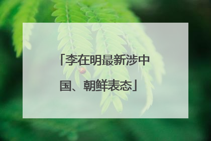 李在明最新涉中国、朝鲜表态