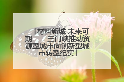 材料新城 未来可期——三门峡推动资源型城市向创新型城市转型纪实