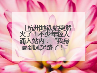 杭州地铁站突然火了！不少年轻人涌入站内：“我身高到凤起路了！”官方回应