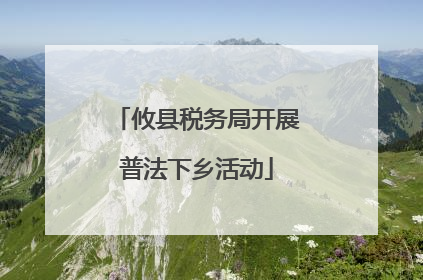 攸县税务局开展普法下乡活动
