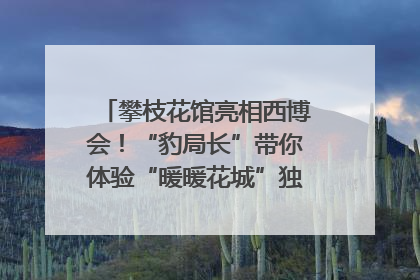 攀枝花馆亮相西博会！“豹局长”带你体验“暖暖花城”独特魅力｜西博视界