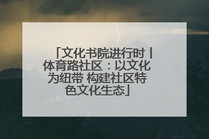文化书院进行时丨体育路社区：以文化为纽带 构建社区特色文化生态