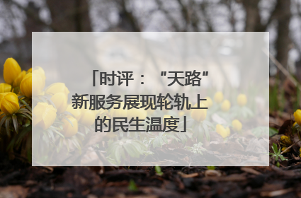 时评：“天路”新服务展现轮轨上的民生温度