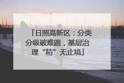 日照高新区：分类分级破难题，基层治理“精”无止境