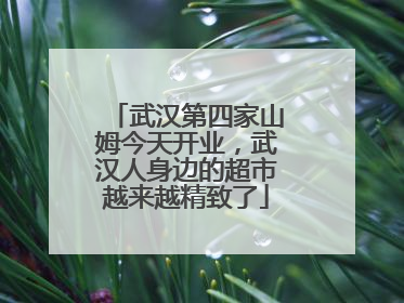 武汉第四家山姆今天开业，武汉人身边的超市越来越精致了