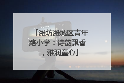 潍坊潍城区青年路小学：诗韵飘香，雅润童心