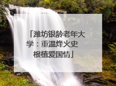 潍坊银龄老年大学：重温烽火史 根植爱国情