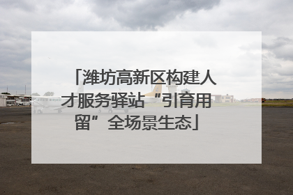 潍坊高新区构建人才服务驿站“引育用留”全场景生态