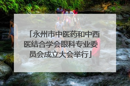 永州市中医药和中西医结合学会眼科专业委员会成立大会举行