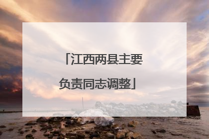 江西两县主要负责同志调整