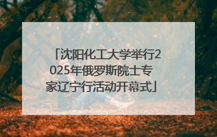 沈阳化工大学举行2025年俄罗斯院士专家辽宁行活动开幕式