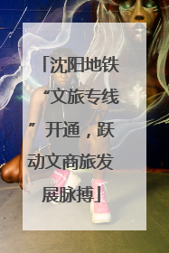 沈阳地铁“文旅专线”开通，跃动文商旅发展脉搏