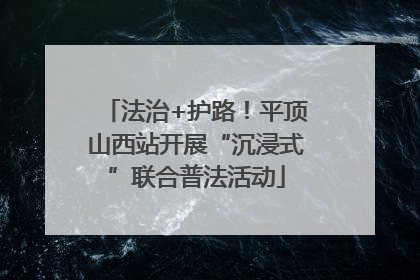 法治+护路！平顶山西站开展“沉浸式”联合普法活动