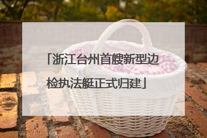 浙江台州首艘新型边检执法艇正式归建