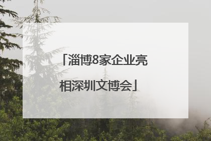 淄博8家企业亮相深圳文博会