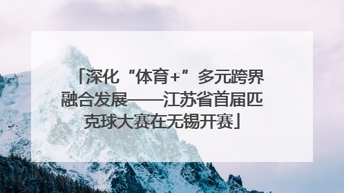深化“体育+”多元跨界融合发展——江苏省首届匹克球大赛在无锡开赛