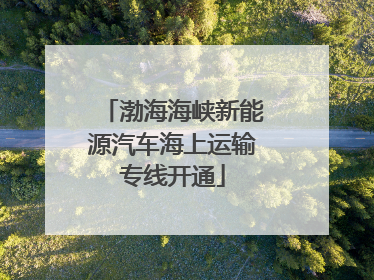 渤海海峡新能源汽车海上运输专线开通