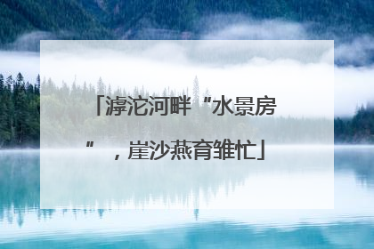 滹沱河畔“水景房”，崖沙燕育雏忙