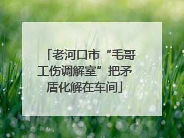 老河口市“毛哥工伤调解室”把矛盾化解在车间