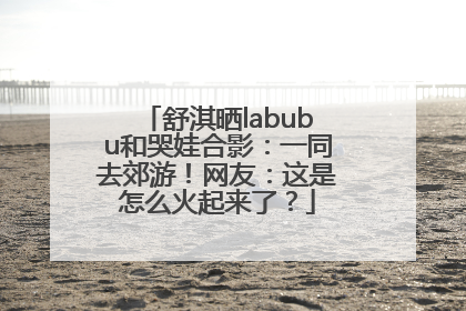 舒淇晒labubu和哭娃合影：一同去郊游！网友：这是怎么火起来了？