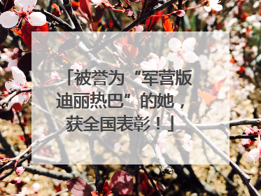 被誉为“军营版迪丽热巴”的她，获全国表彰！