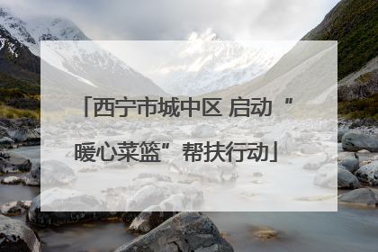 西宁市城中区 启动“暖心菜篮”帮扶行动