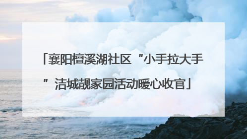 襄阳檀溪湖社区“小手拉大手”洁城靓家园活动暖心收官