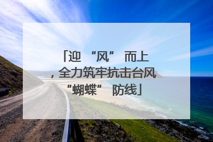 迎 “风” 而上，全力筑牢抗击台风 “蝴蝶” 防线