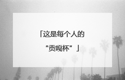这是每个人的“贡嘎杯”
