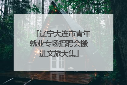 辽宁大连市青年就业专场招聘会搬进文旅大集
