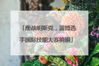 鏖战明斯克，淄博选手国际技能大赛摘铜