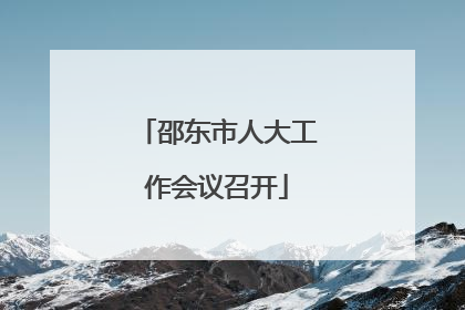 邵东市人大工作会议召开