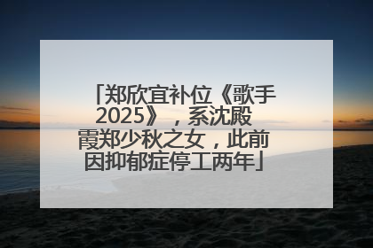 郑欣宜补位《歌手2025》，系沈殿霞郑少秋之女，此前因抑郁症停工两年