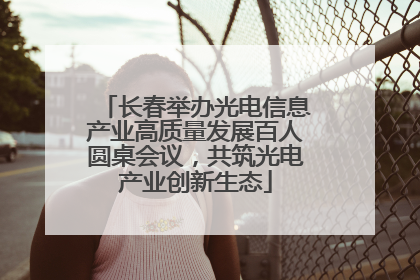 长春举办光电信息产业高质量发展百人圆桌会议，共筑光电产业创新生态